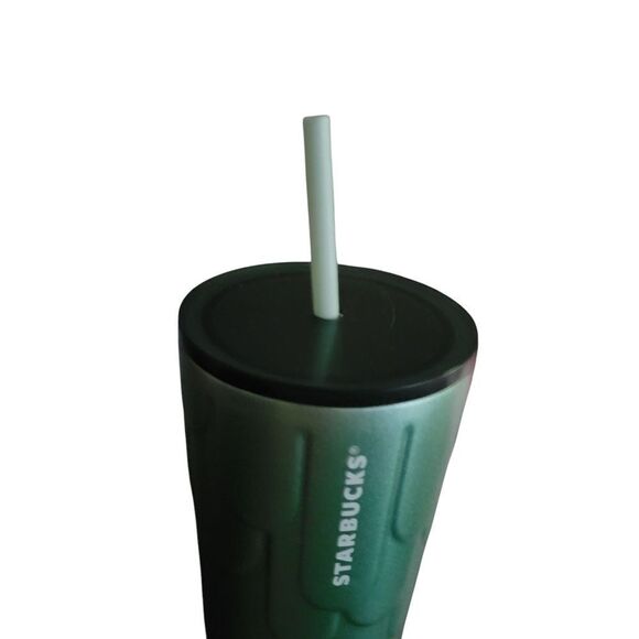 Starbucks Green Tumbler with Straw - Picture 3 of 7